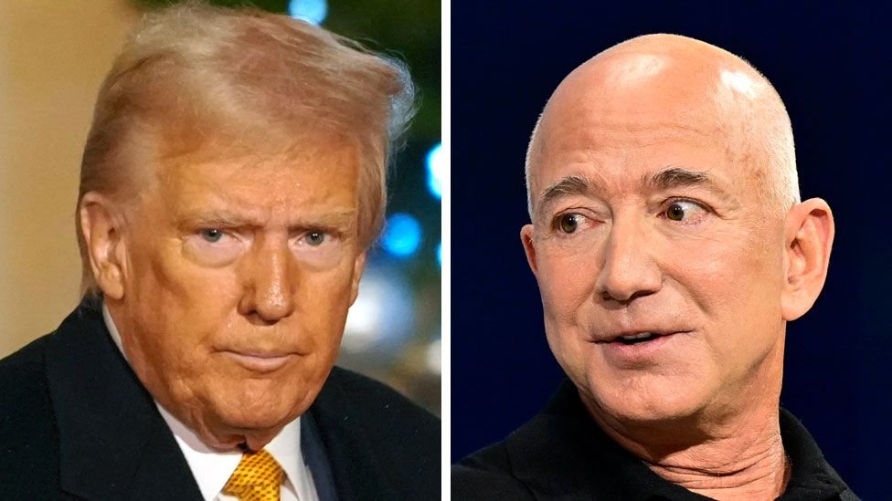 Jeff Bezos and Donald Trump Share Dinner at Mar-a-Lago