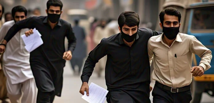 ڈاکو عملے سے میٹرک کے امتحانی پرچے چھین کر فرار