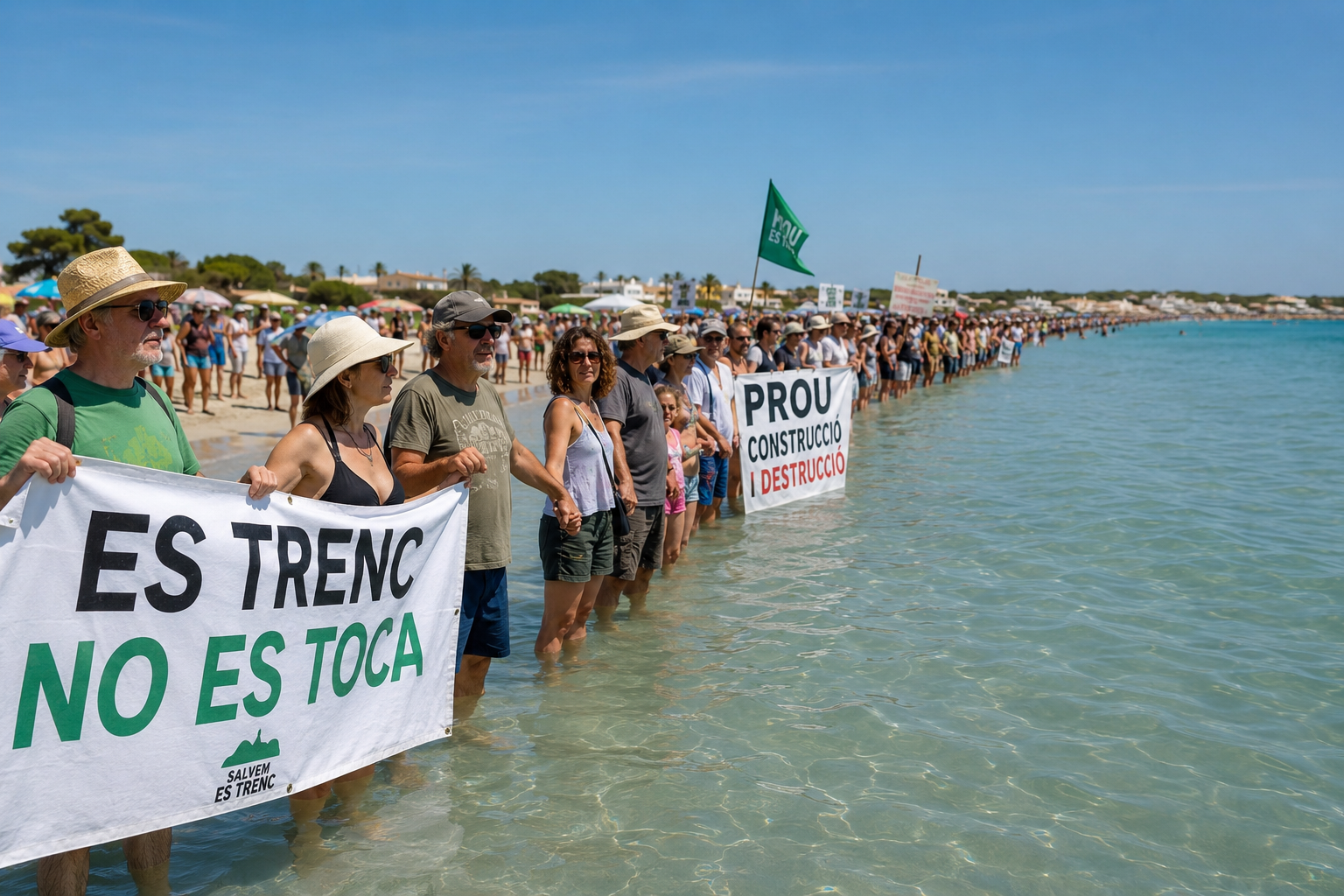Mais de 10 mil pessoas unem-se em protesto para defender o litoral de Maiorca