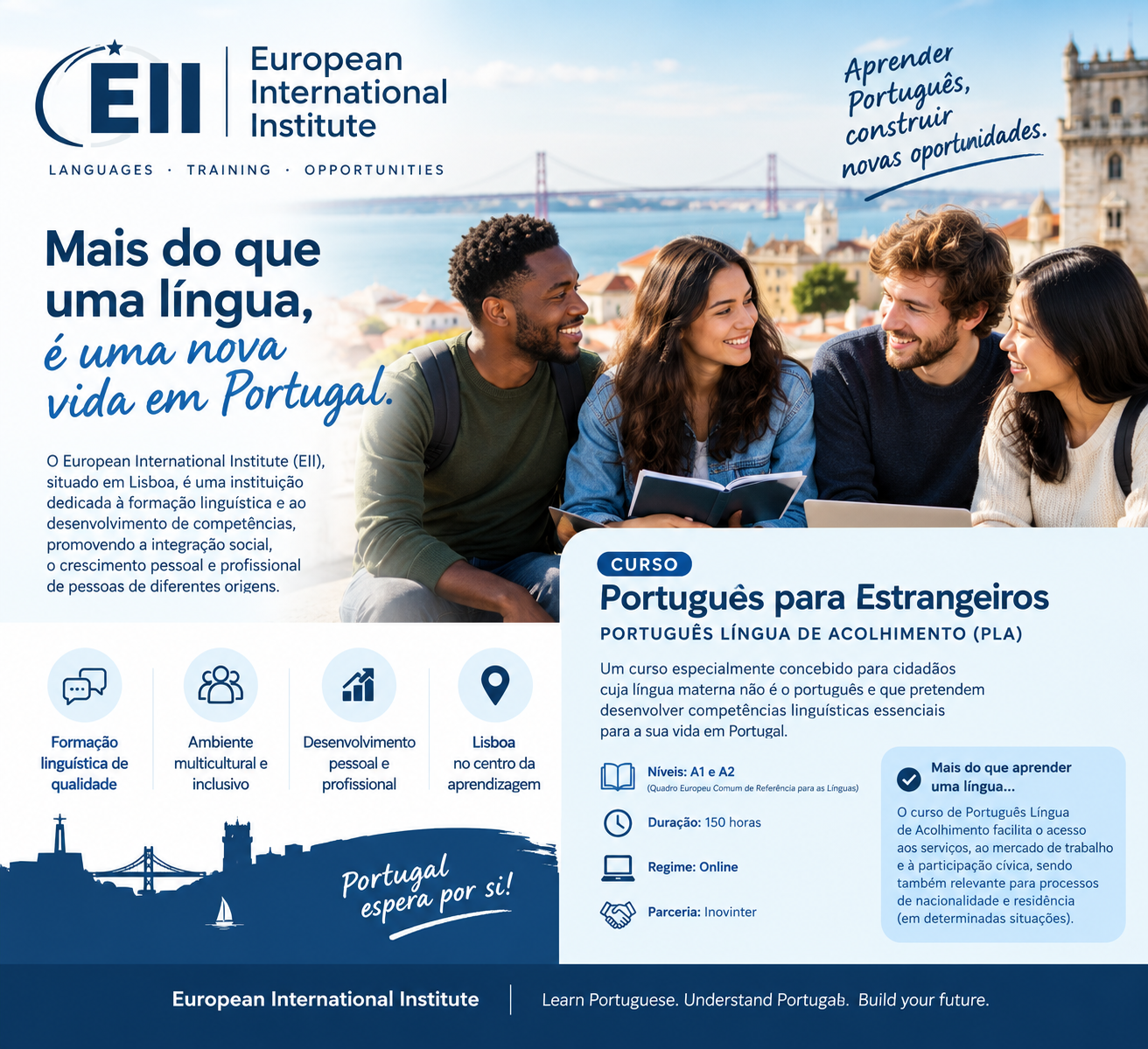European International Institute: a língua portuguesa como caminho para a integração